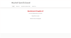 Desktop Screenshot of muckishsandandgravel.net