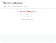 Tablet Screenshot of muckishsandandgravel.net